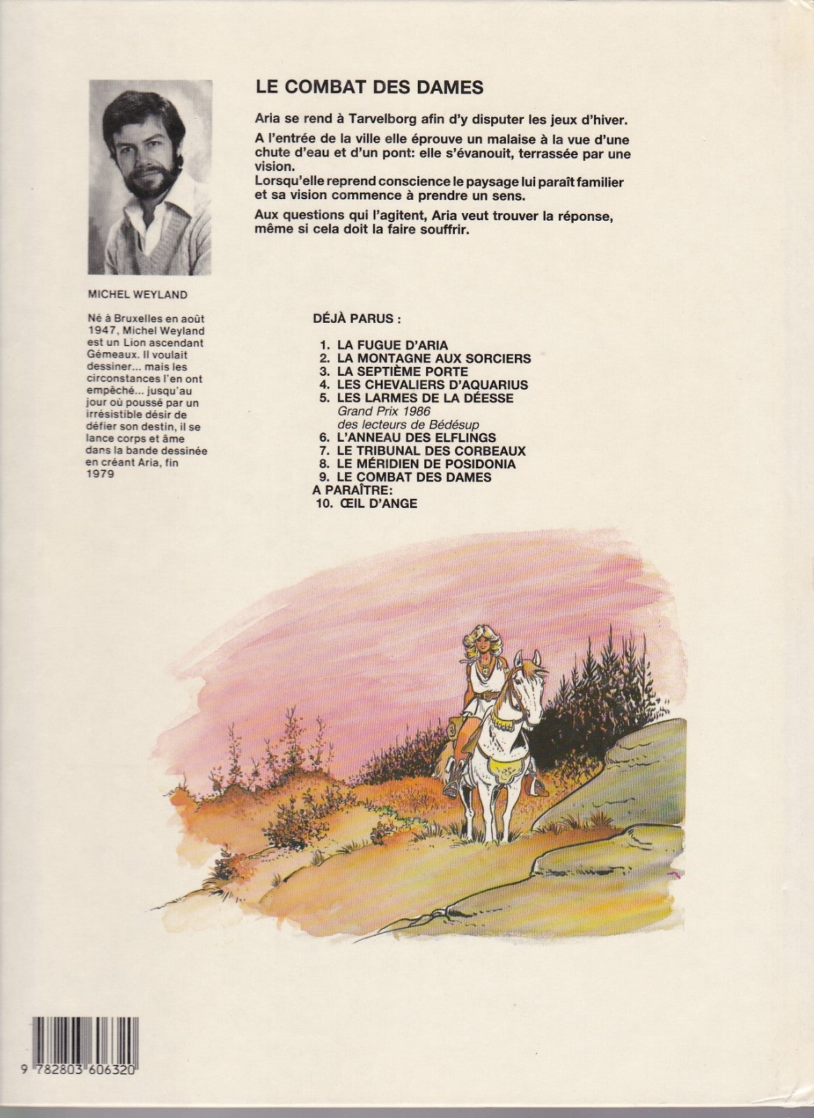BD  Aria - Le combat des dames - N° 9 - EO- 1987 - BE - Weyland
