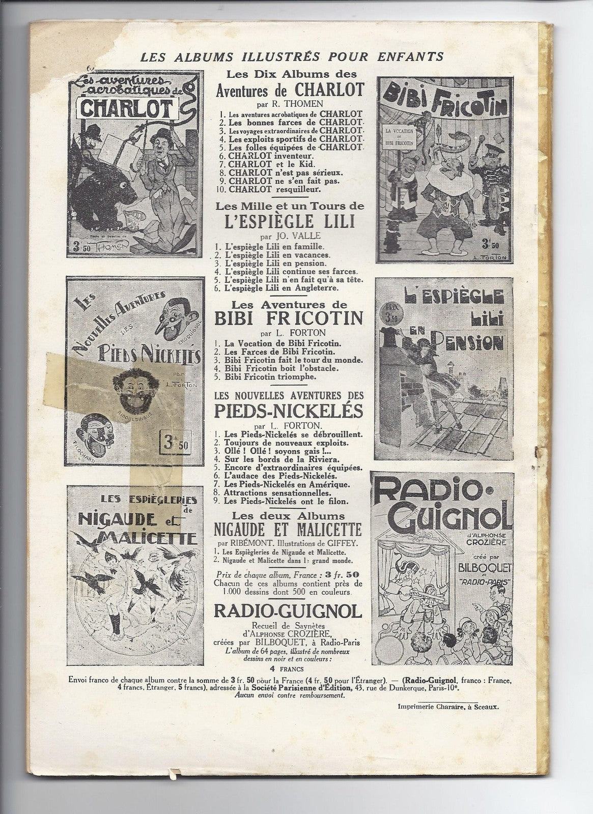 BD  Pieds Nickelés - Attraction sensationnelles -N°8-RE-1933-BE-L.Forton