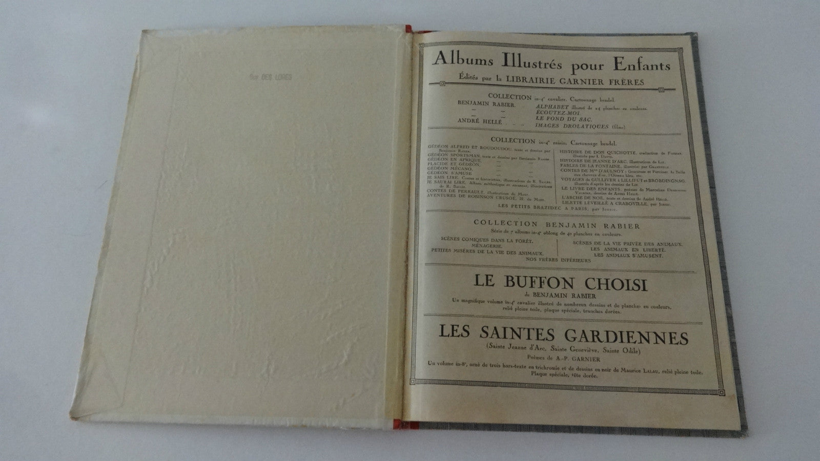 BD  Gédéon comédien - EO- cartonnée toilée-1929 -BE- Benjamin rabier