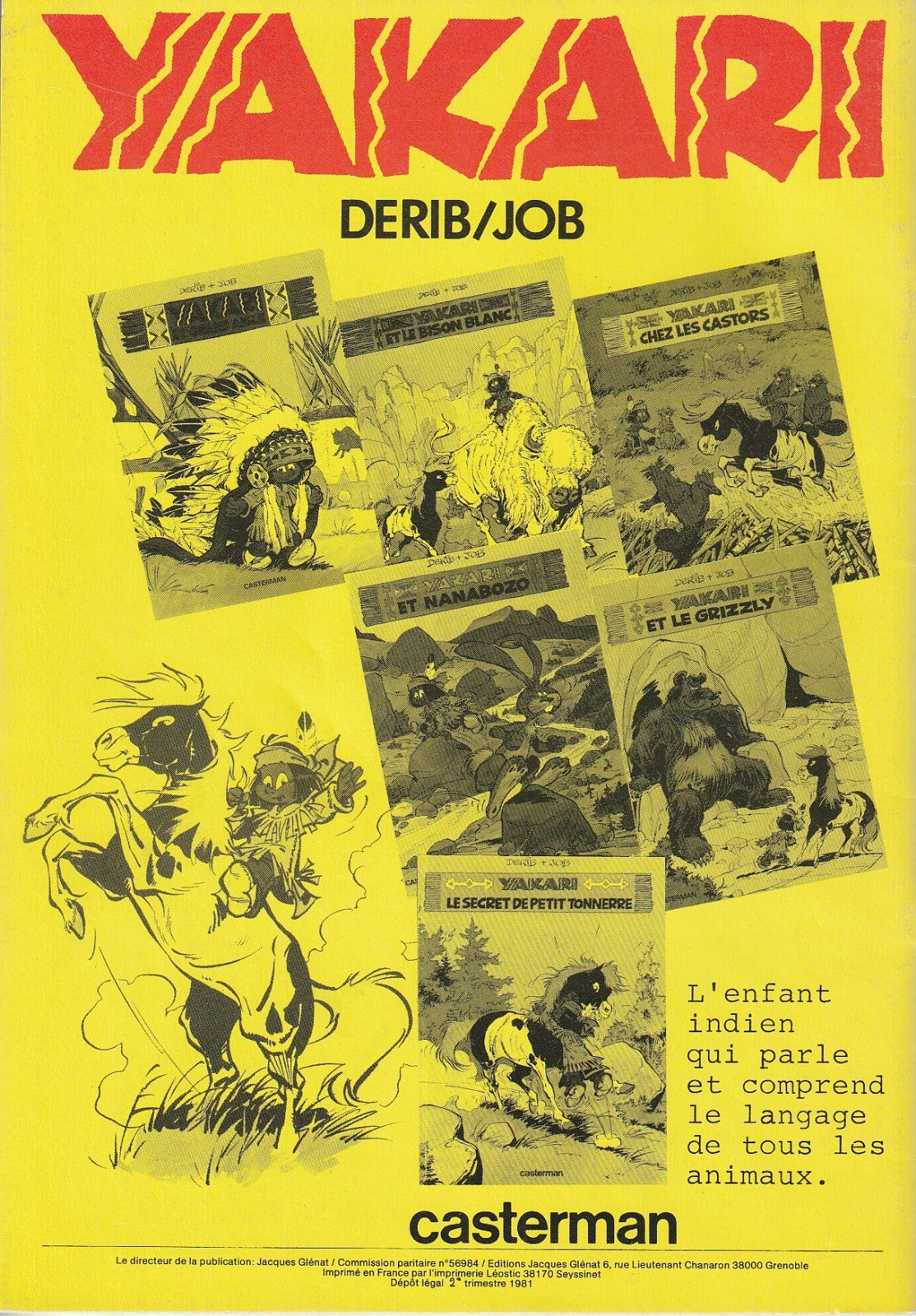 Revue-Les cahiers de la BD - N°50 - EO  -1981 -TBE- Derib