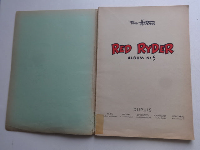 BD Red Ryder - Album N°5 - 1st Edition - Softcover - 1952 - Good Condition - Harman