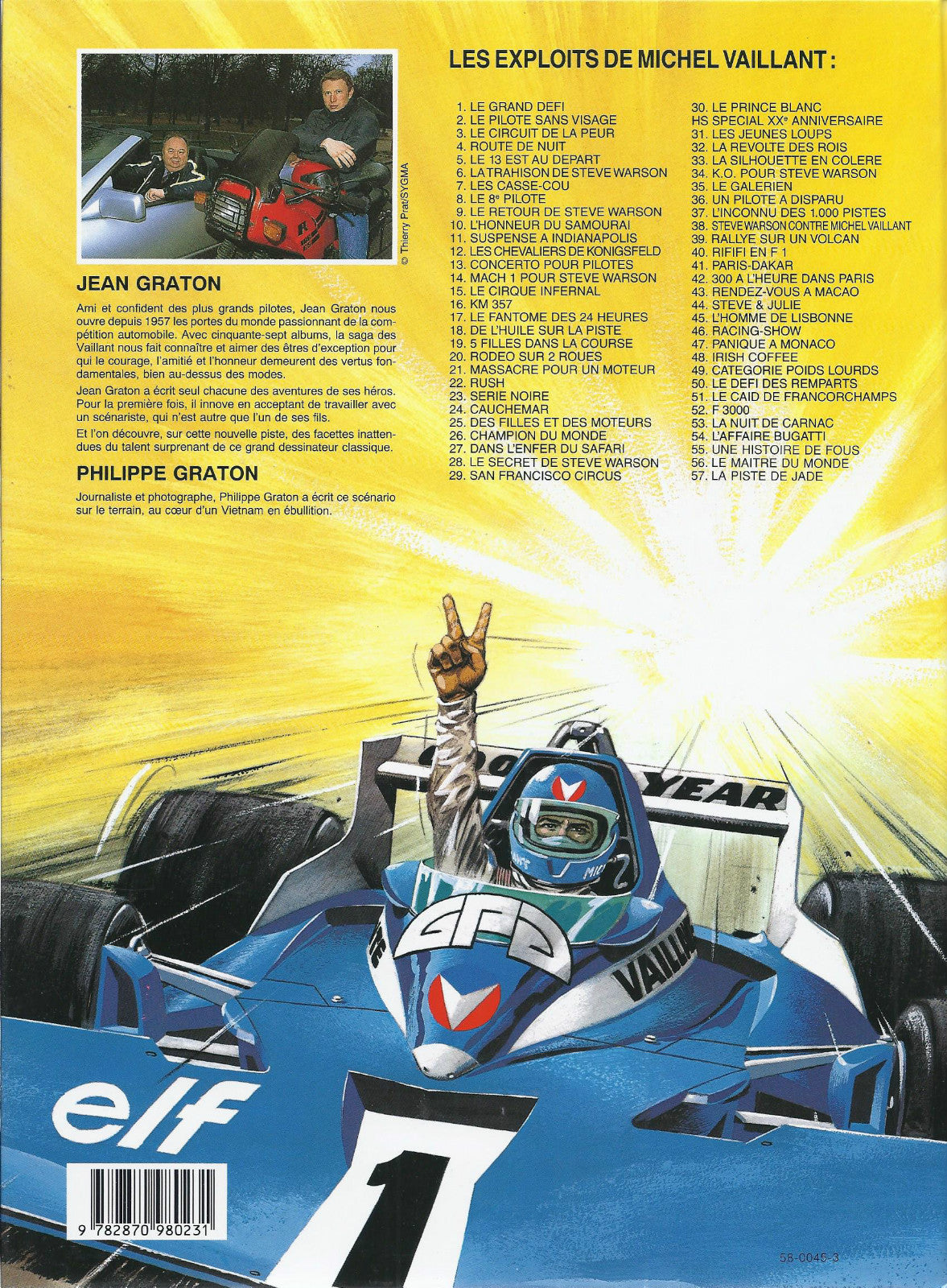 BD  Michel vaillant - N°57- La piste de jade  EO - 1994 - TBE - Graton