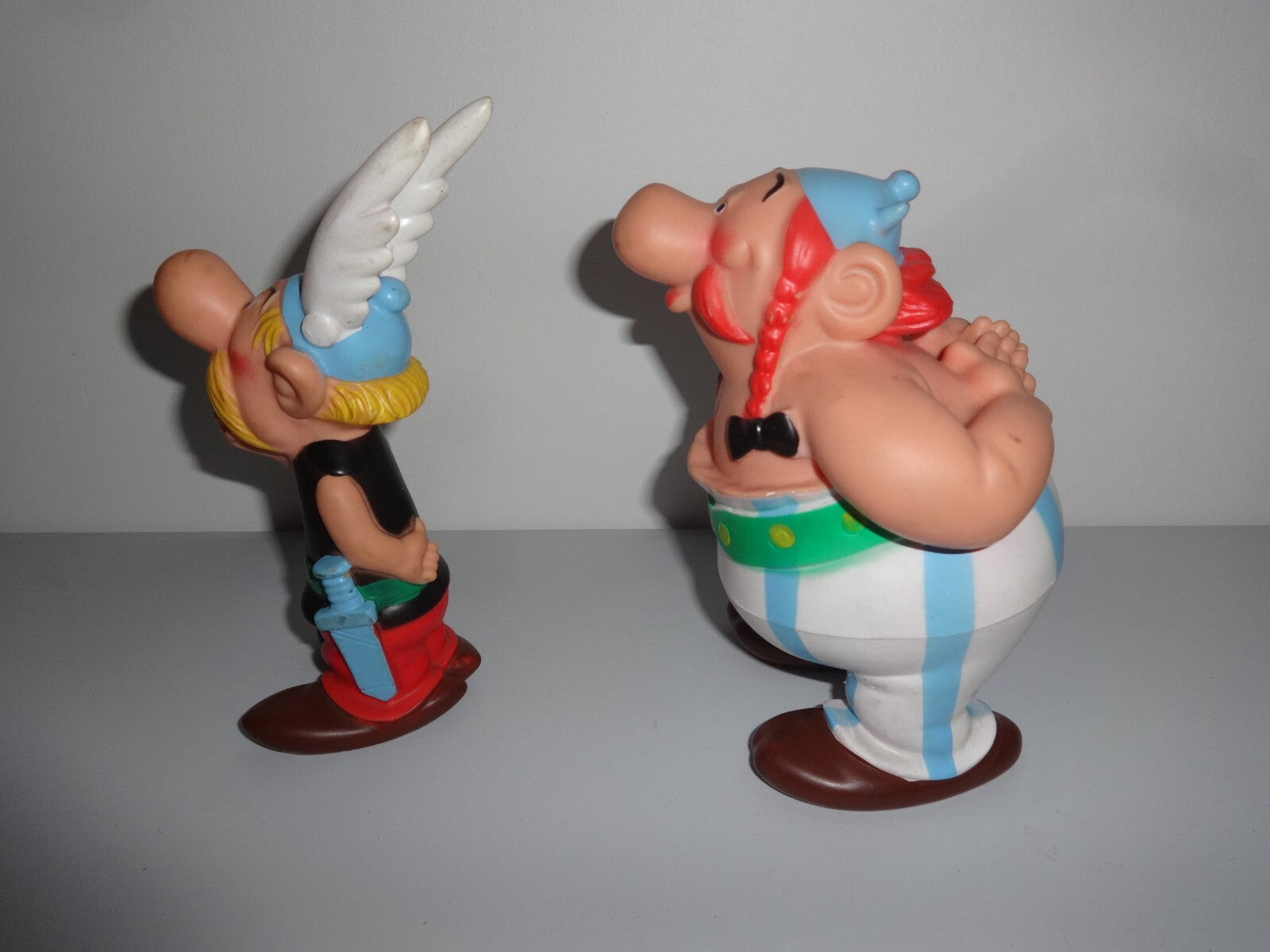Figurine Obélix et Astérix  -  POUET - Dargaud 1967 - TTBE-