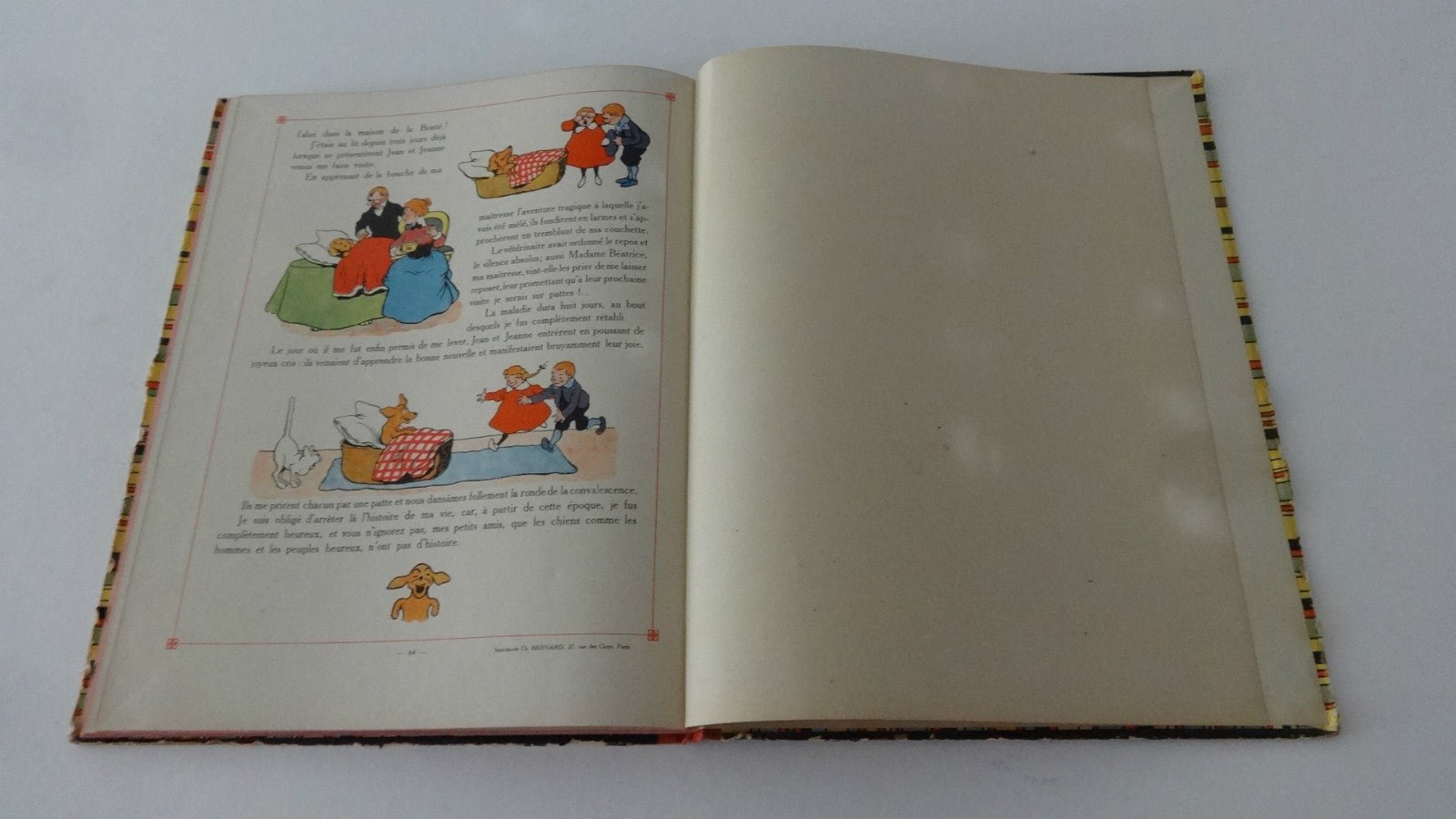 BD  Les mésaventures d'un chien - EO cartonnée- toilé -1907 -BE- Benjamin Rabier