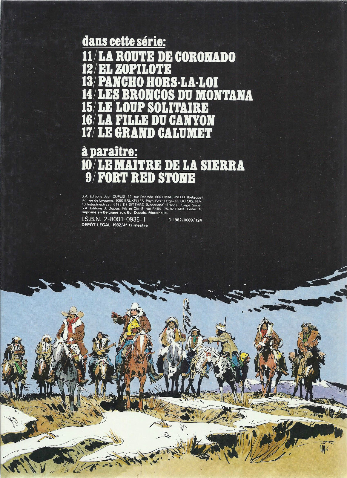 BD  jerry Spring - La route de Coronado - N°11- EO- cartonnée-1982 -TBE- Jijé