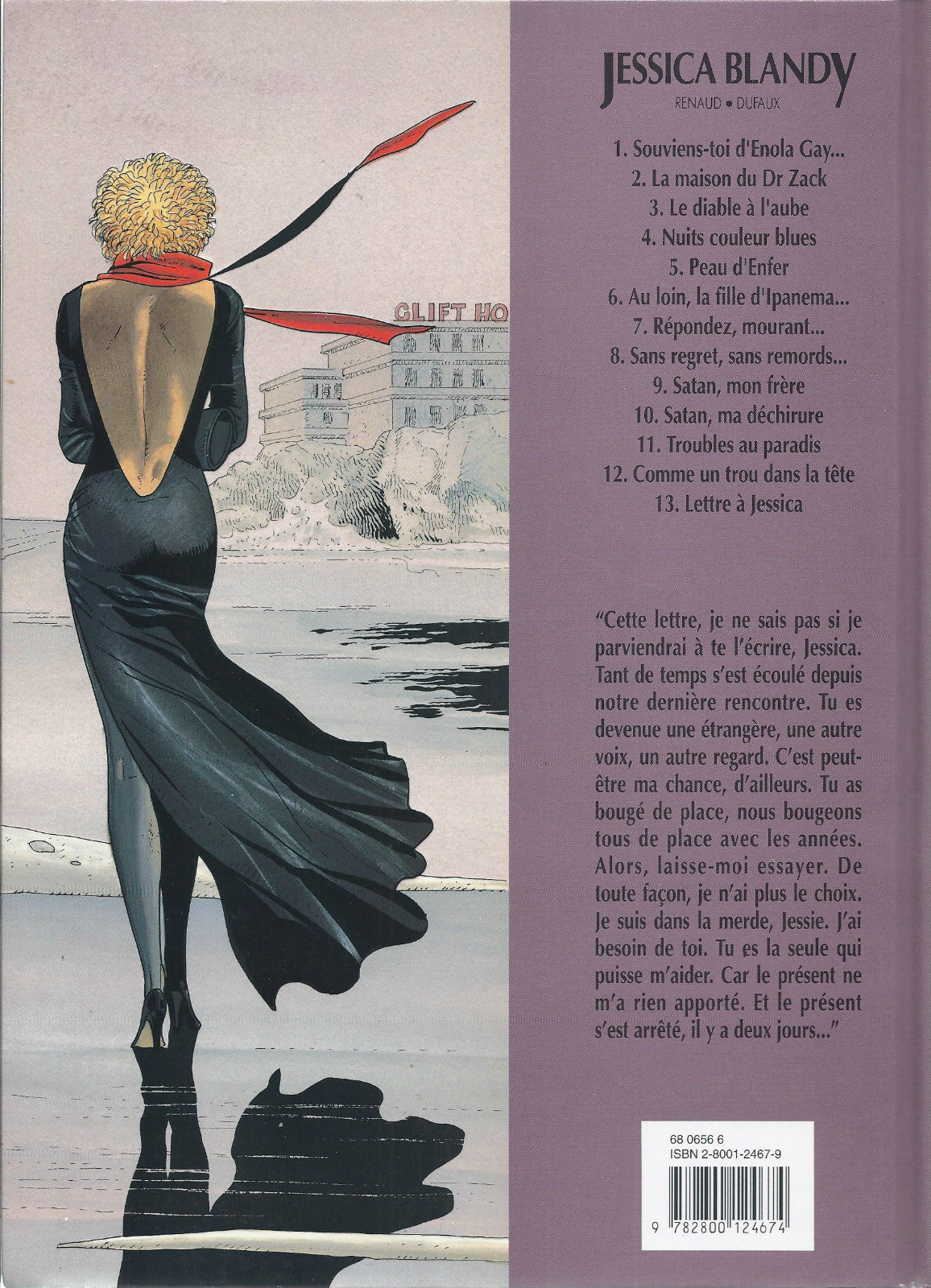 BD  Jessica Blandy - N°13 - Lettres à Jessica- E.O.1997 -TBE - Renaud