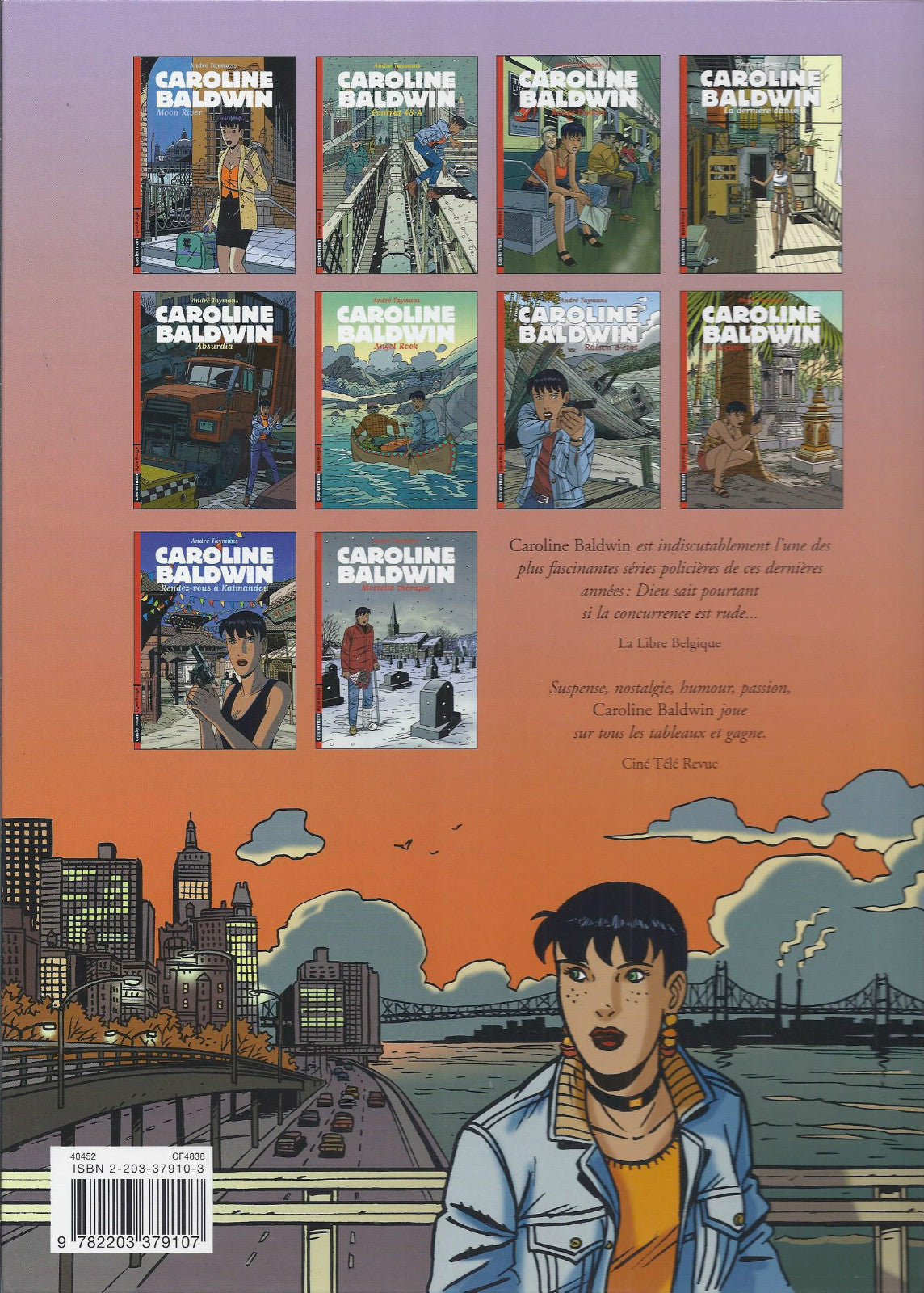 BD  caroline Baldwin  - N°10 - Mortelle thérapie  - E.O. 2004  -TTBE - Taymans
