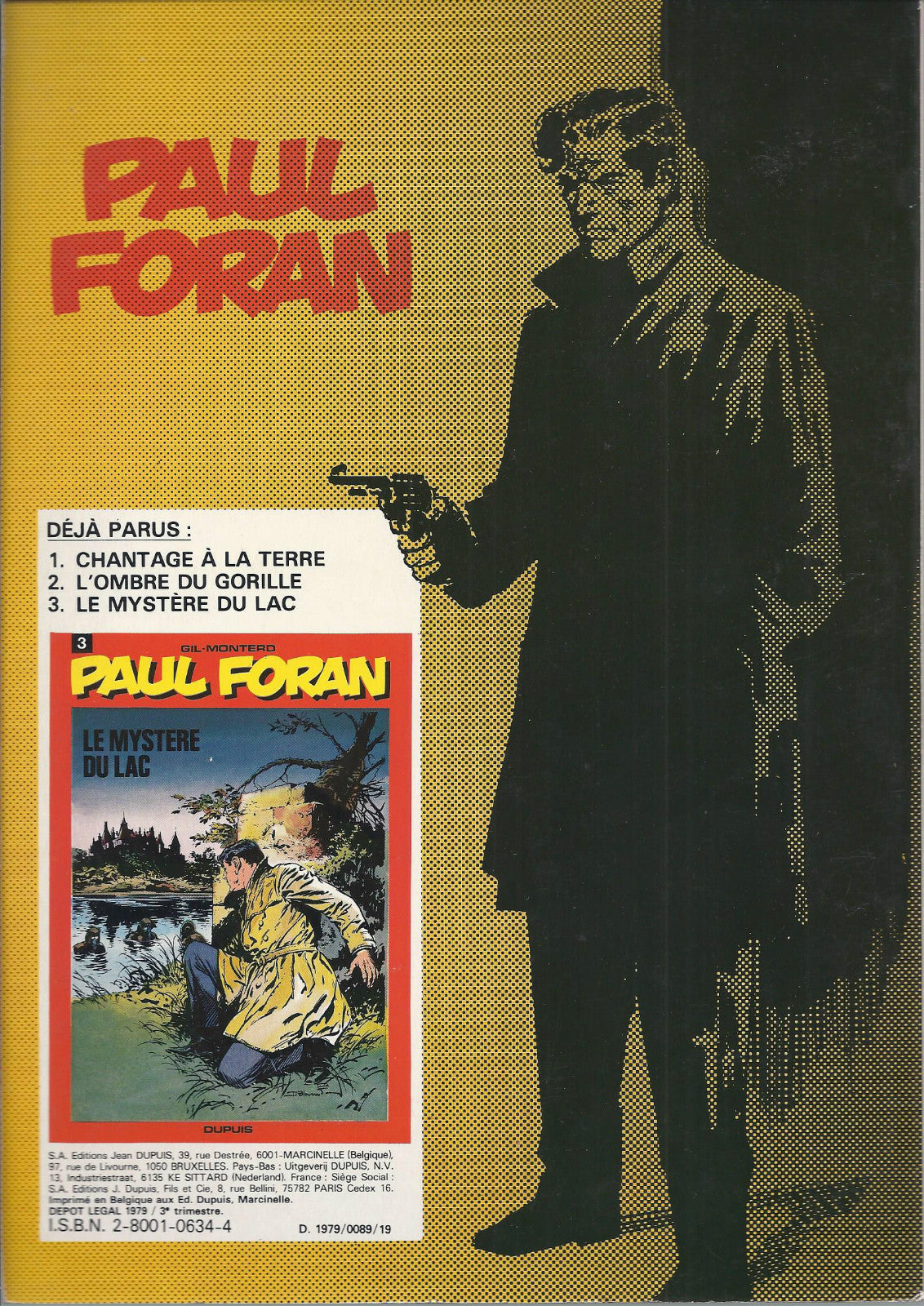 BD  Paul Foran - N°4- La momie  - EO. 1979 -TBE- Jordi