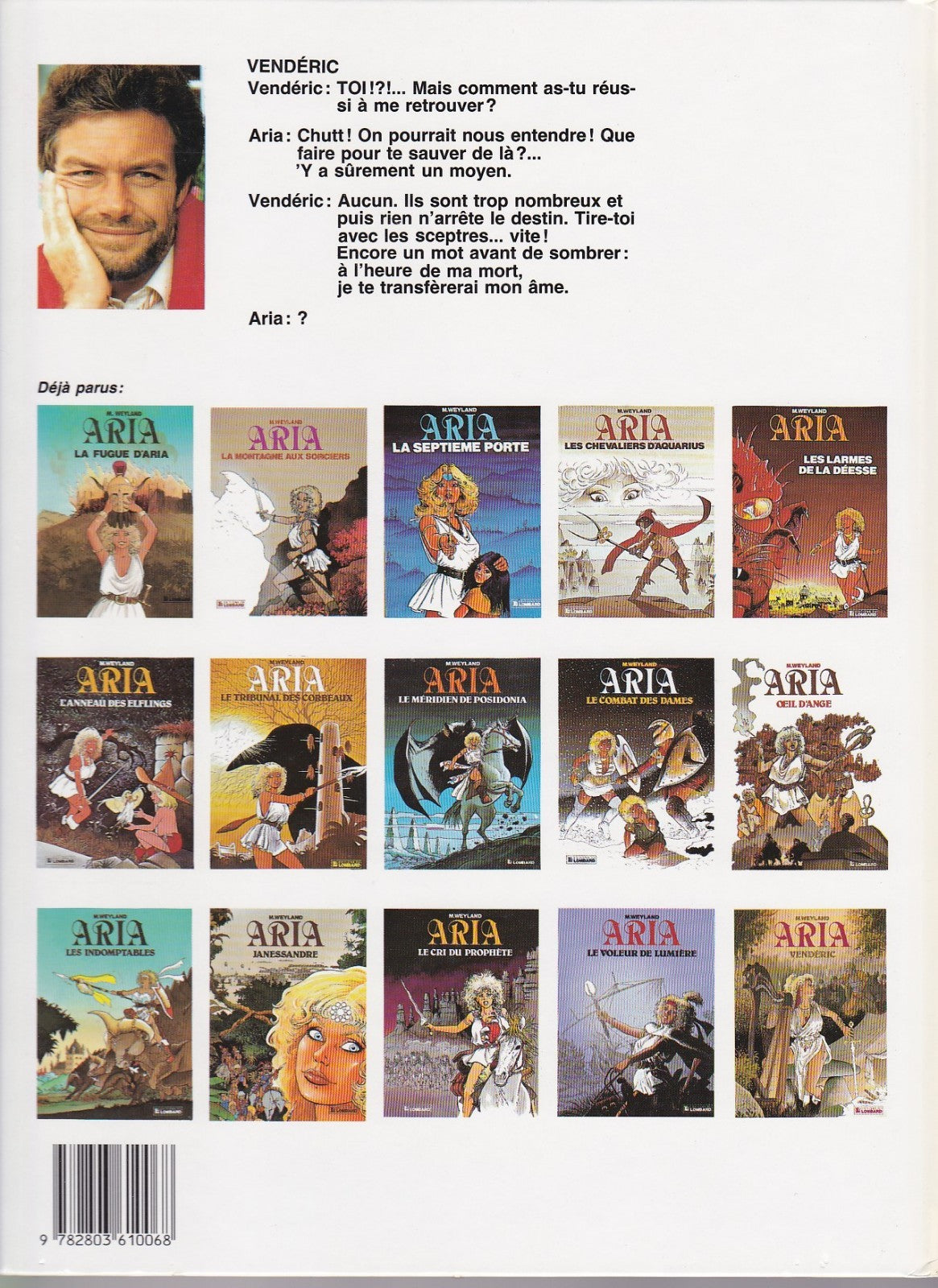 BD  Aria - Vendéric - N° 15 - EO- 1992 - BE - Weyland