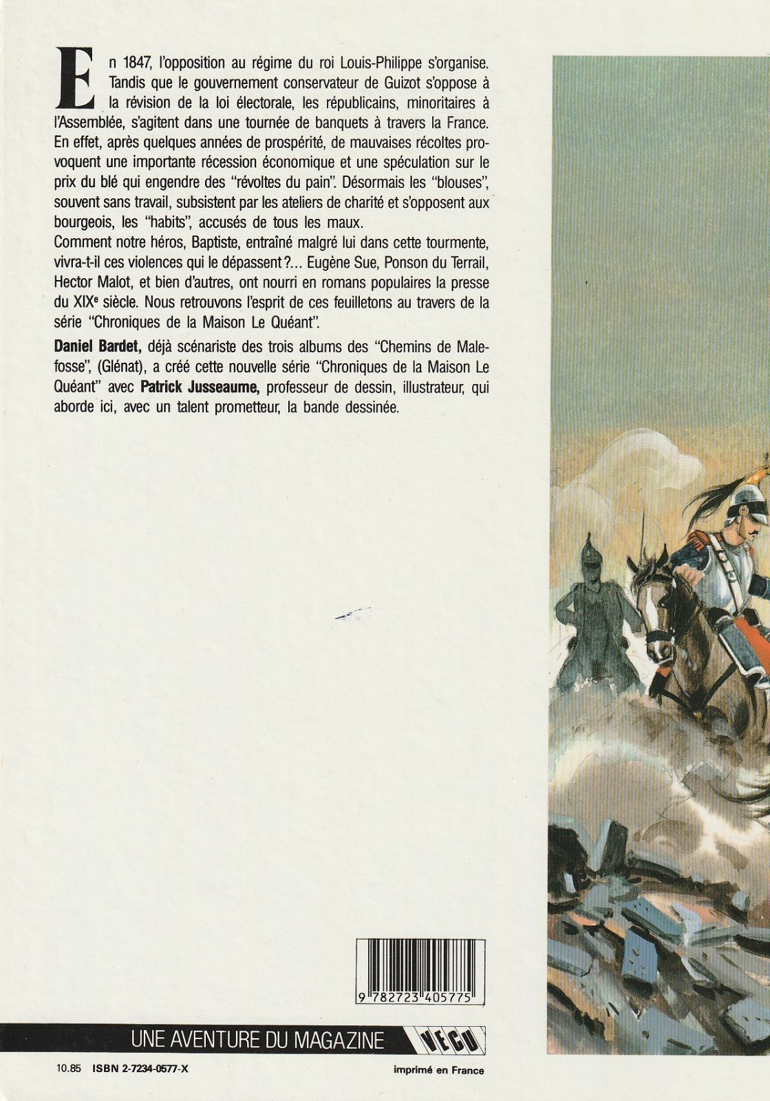 BD Chronique de la maison le quéant -le pain enragé -N°1- EO-1985-BE-Jusseaume