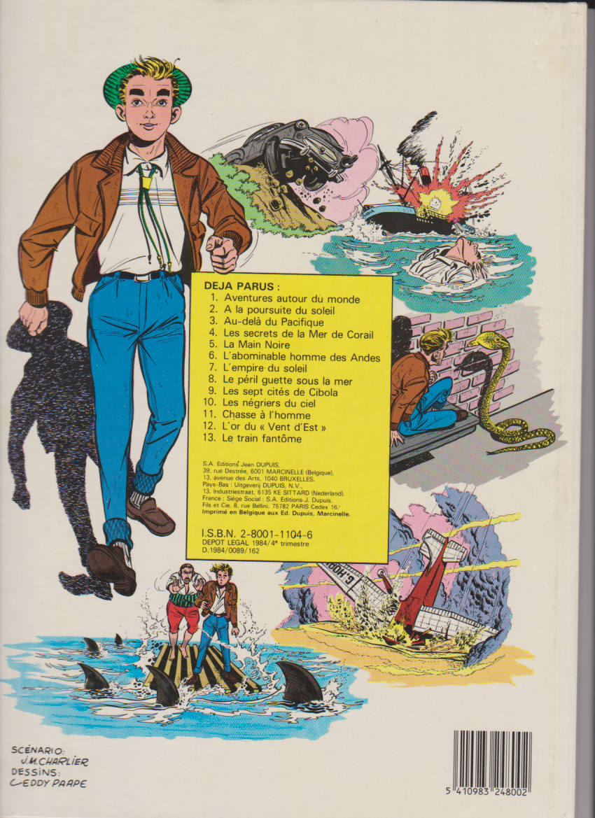 BD  Marc Dacier - N°9 - Les 7 cités de Cibola - RE 1er C -1984- TBE - Eddy Paape