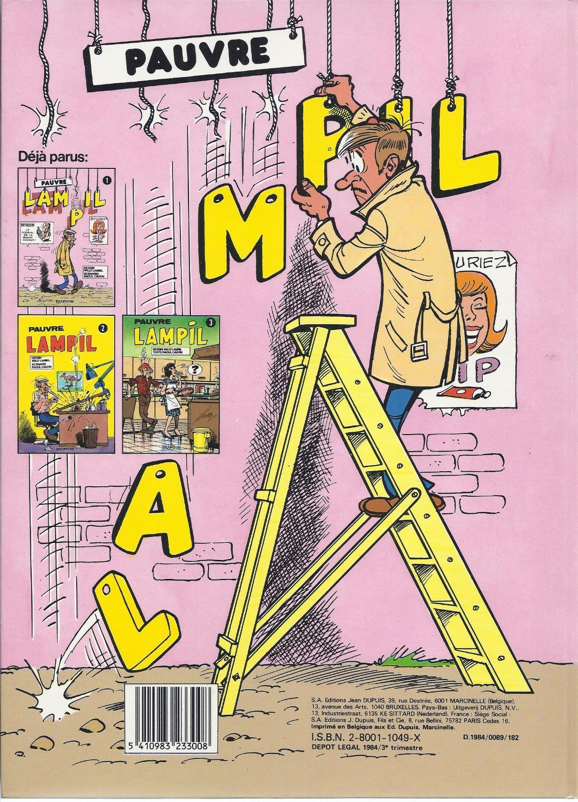 Comic Poor Lampil - Volume 4 - 1st Edition - 1984 - VGC - Lambil Willy