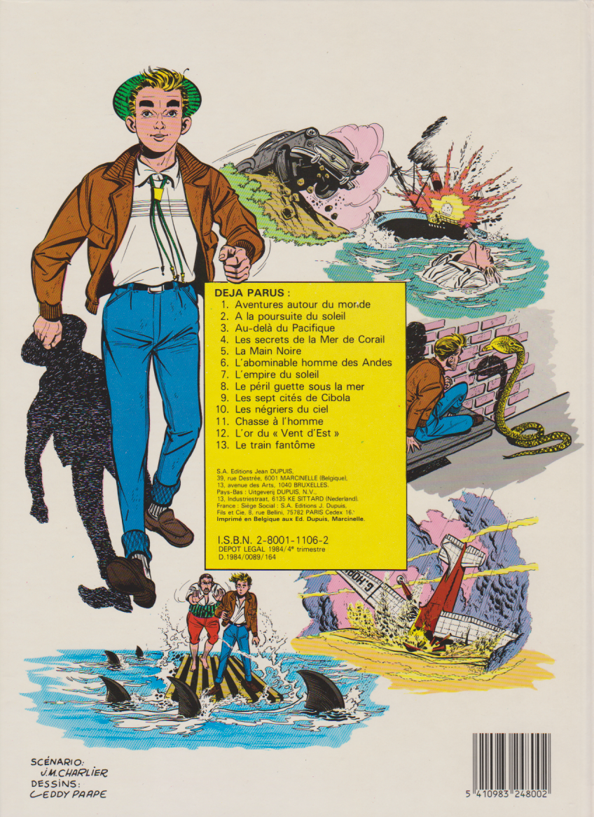 BD  Marc Dacier - N°11 - Chasse à l'homme - RE 1er C - 1984 - TBE - Eddy Paape