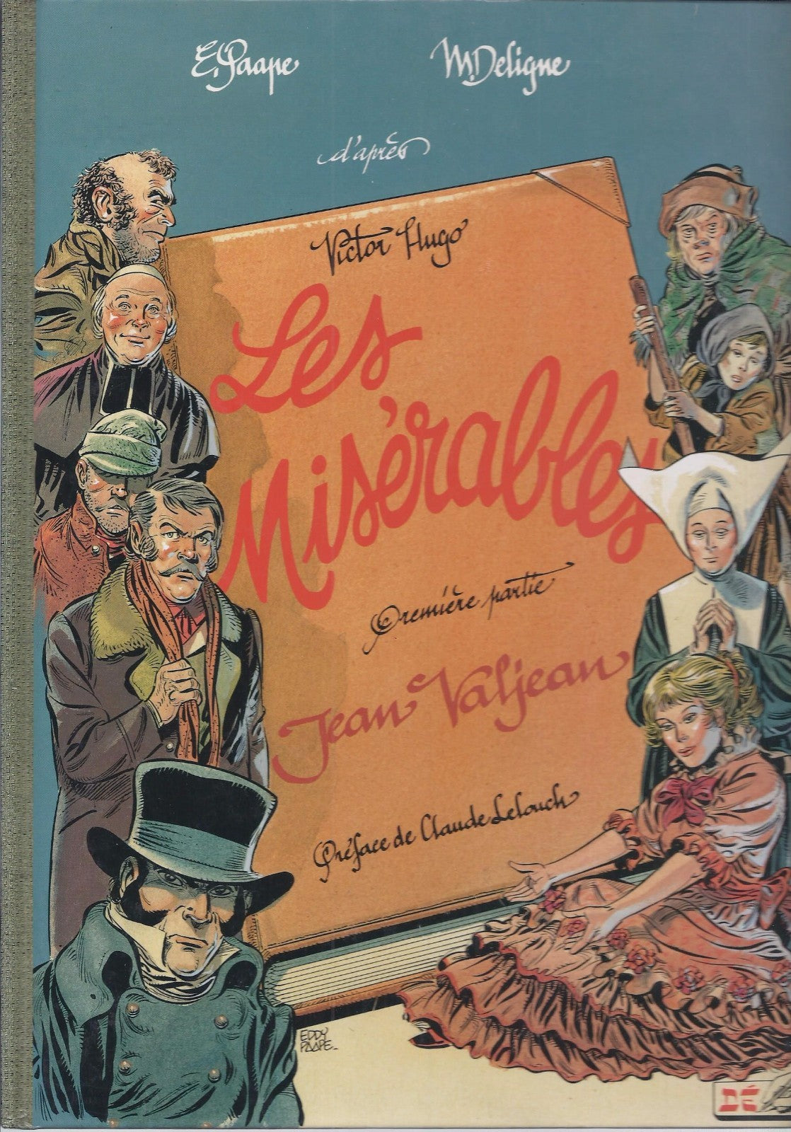 BD Les misérables  - Jean Valjean - N°1 - EO -1995 -TBE- Paape