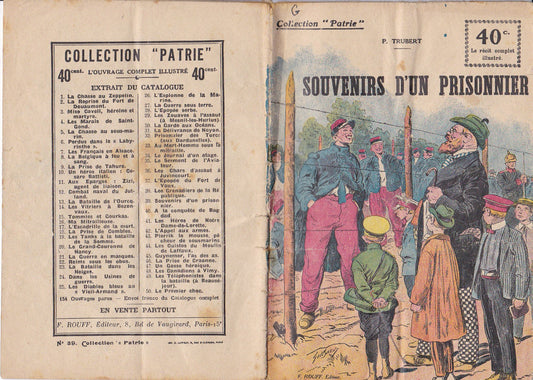 Collection Homeland - Memories of a Prisoner - No. 39-EO - 1917 VGC Trubert