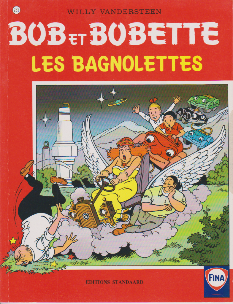 BD  Bob et Bobette-Les Bagnolettes -pub Fina - N°232- Ré- 1997-TTBE-Vandersteen