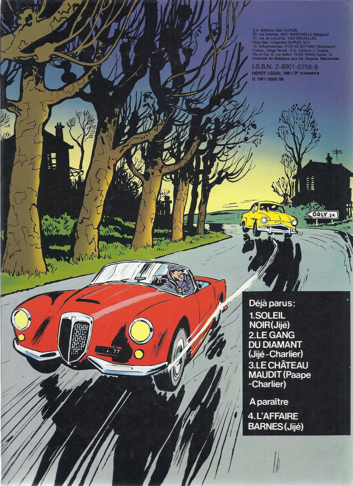 BD  Valhardi - Le chateau maudit - N°3  -EO cartonnée - 1981 -TBE- Jijé