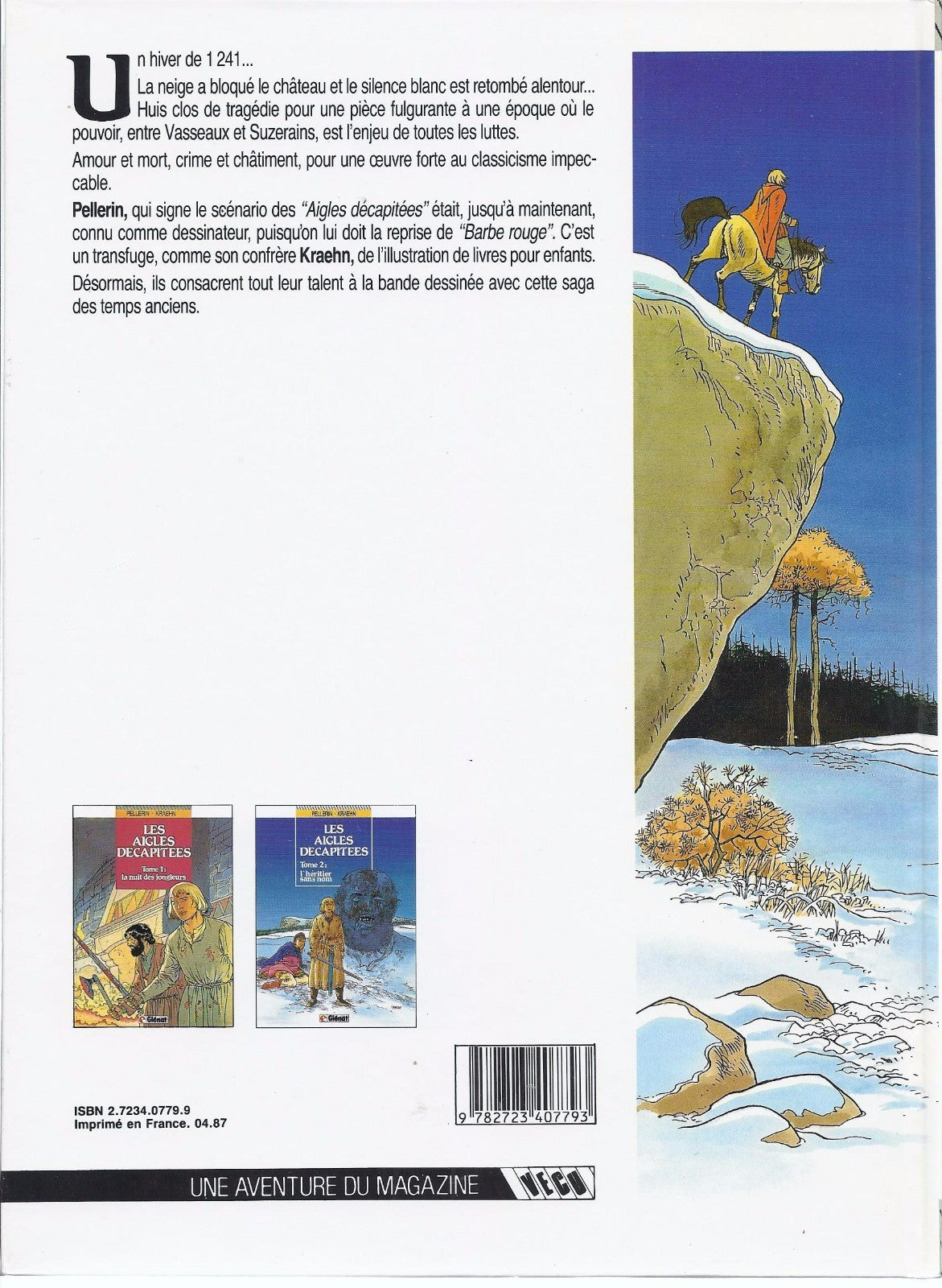 BD Les aigles décapitées - L'héritier sans nom - N°2- EO- 1987 -TBE- Kraehn