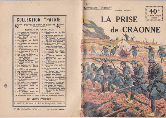 Patrie Collection - The Capture of Craonne - No. 46-EO - 1917 VGC Mongis