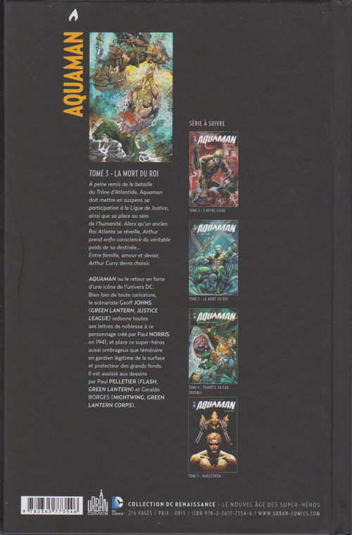 BD   Aquaman- La mort du roi- N°3- Réedition - 2015 -TTBE- Collectif