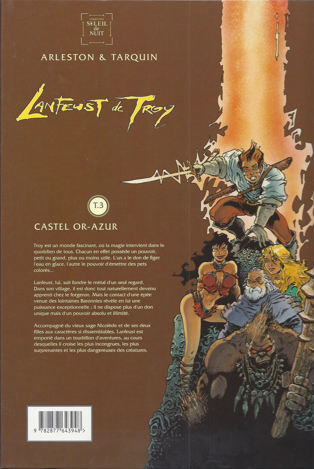 BD  Lanfeust de Troy  T.3  Castel Or-Azur - E.O.. 1996  TBE  - Tarquin