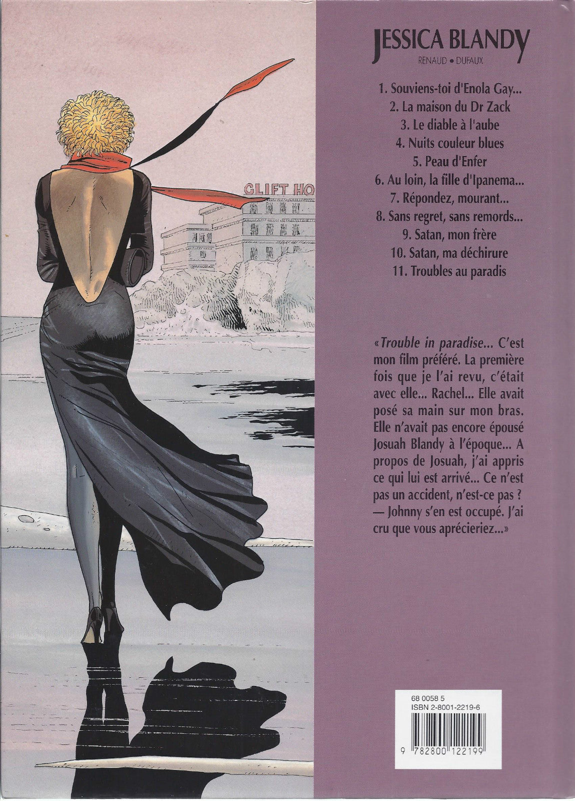 BD  Jessica Blandy - N°11 -  Troubles au Paradis- E.O.1995 -TBE - Renaud