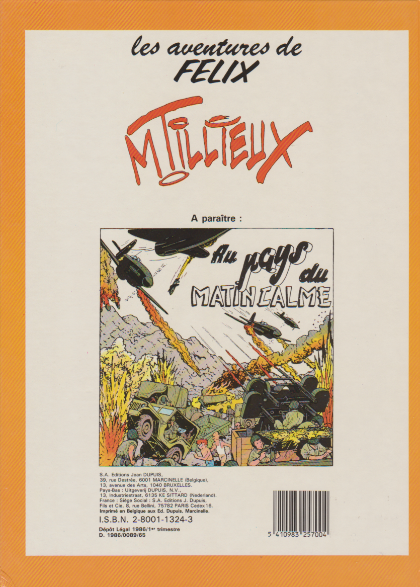 Félix Comic Book - The Ghost Killer #5 - First Edition - Hardcover - 1986 - VGC - Tillieux
