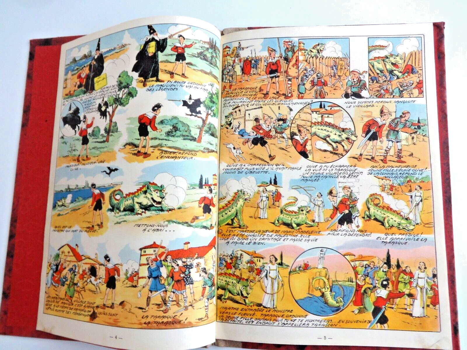 Olive and Bengali - In the Land of Legends - Publisher's binding - First Edition, no date - Very Good Condition - Pinchon