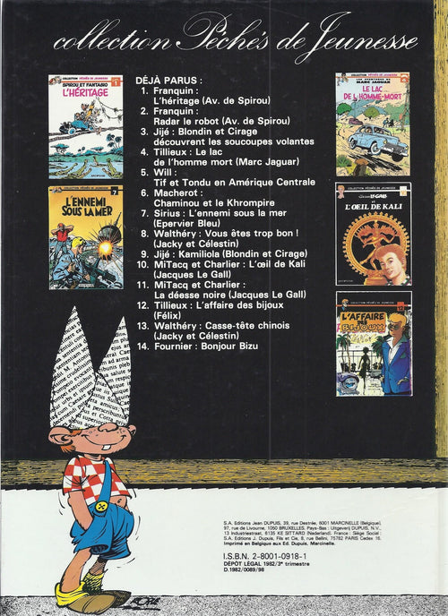 BD Bizu N°14 Bonjour Bizu - 1st Edition 1982 VGC - Fournier PDJ
